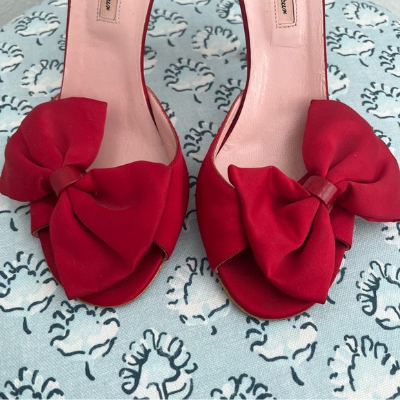 Red Bow Agent Provocateur Heels Perfect for the Holidays - Picture 4 of 14